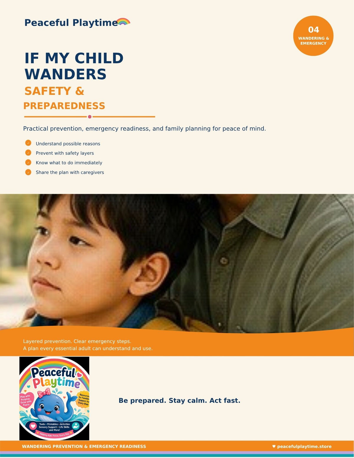 If My Child Wanders: Elopement Prevention & Emergency Readiness Guide