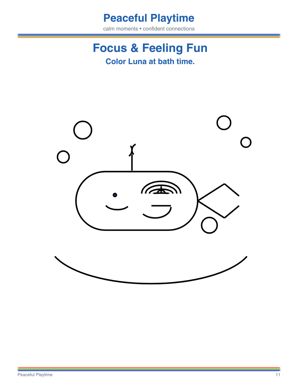 Focus and Feeling Fun – Peaceful Playtime Coloring Book