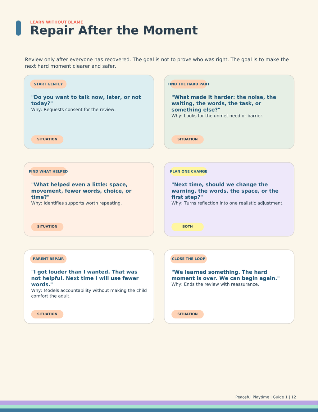 Calm & Clear Parent Guide — Exact Scripts for Autism + ADHD Moments