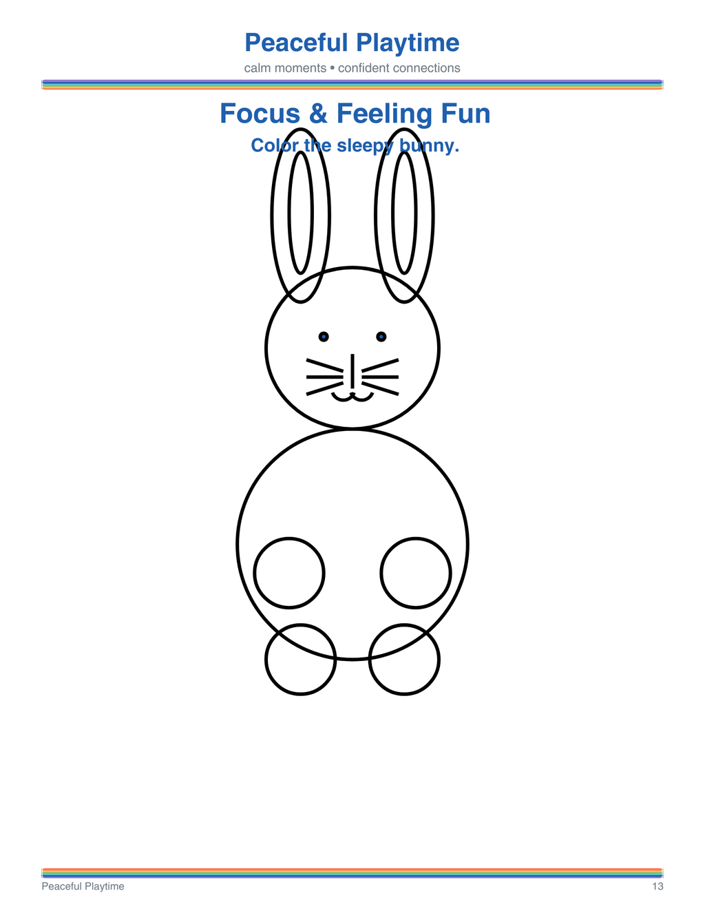 Focus and Feeling Fun – Peaceful Playtime Coloring Book