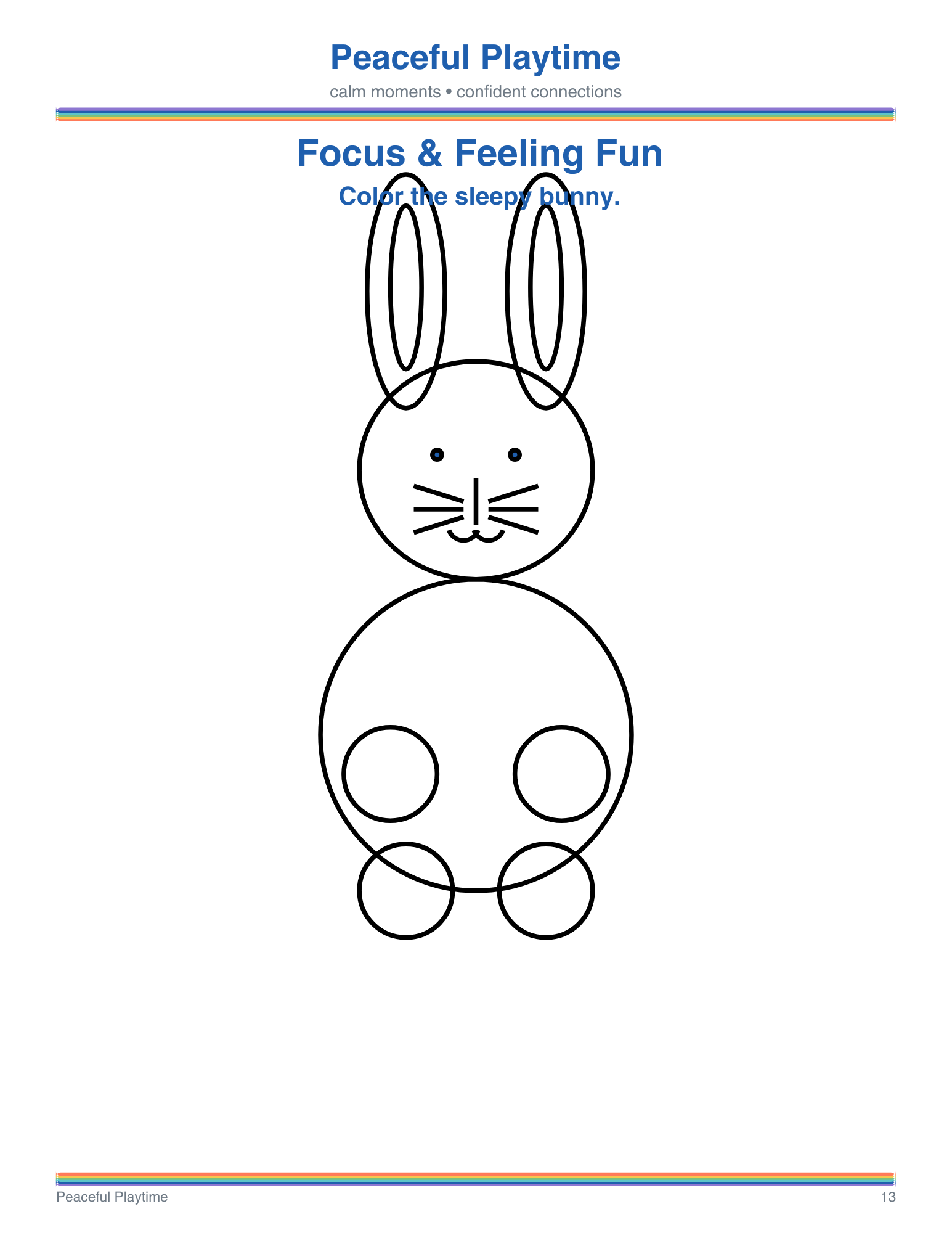 Focus and Feeling Fun – Peaceful Playtime Coloring Book