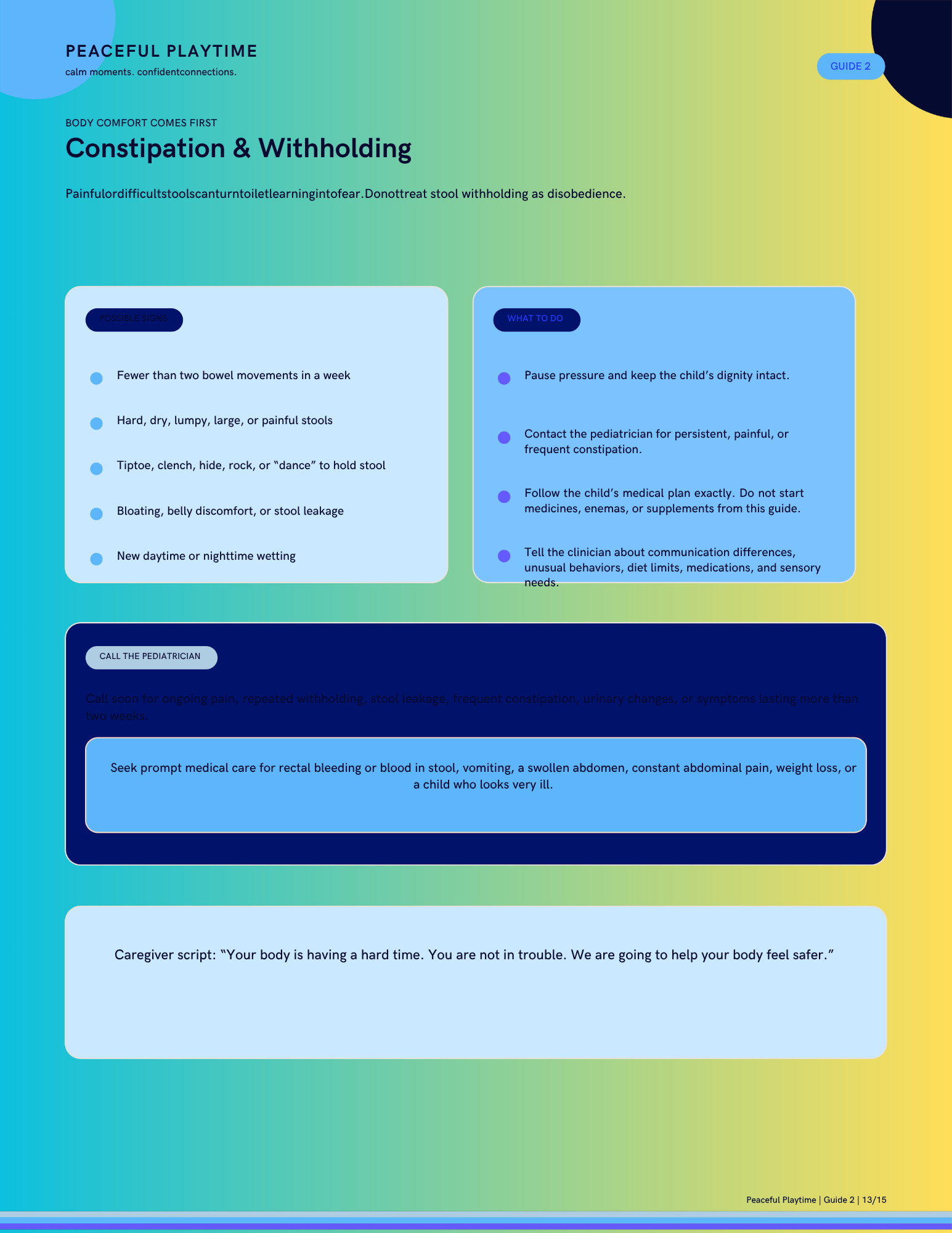 Potty Steps: A Calm Guide for Every Learner