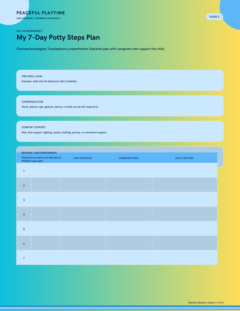 Potty Steps: A Calm Guide for Every Learner