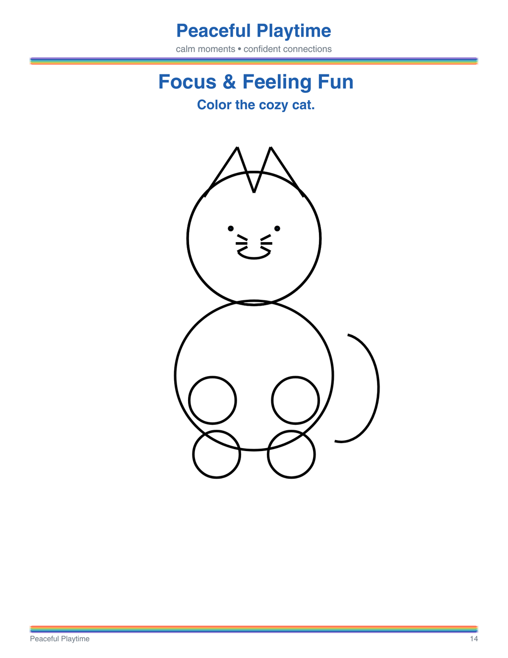 Focus and Feeling Fun – Peaceful Playtime Coloring Book