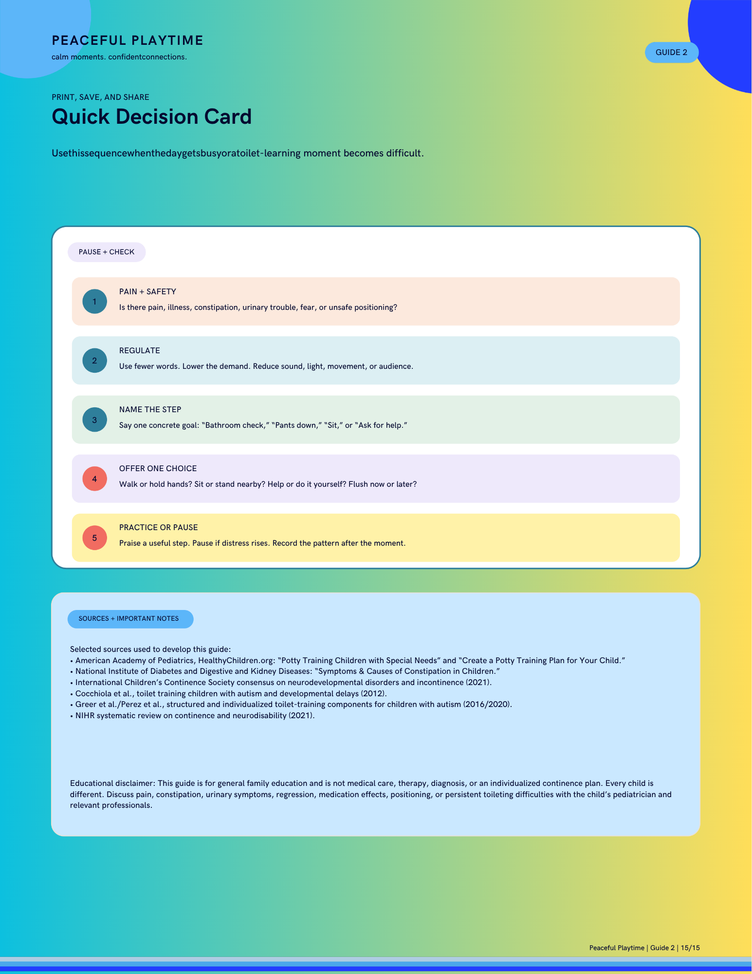 Potty Steps: A Calm Guide for Every Learner