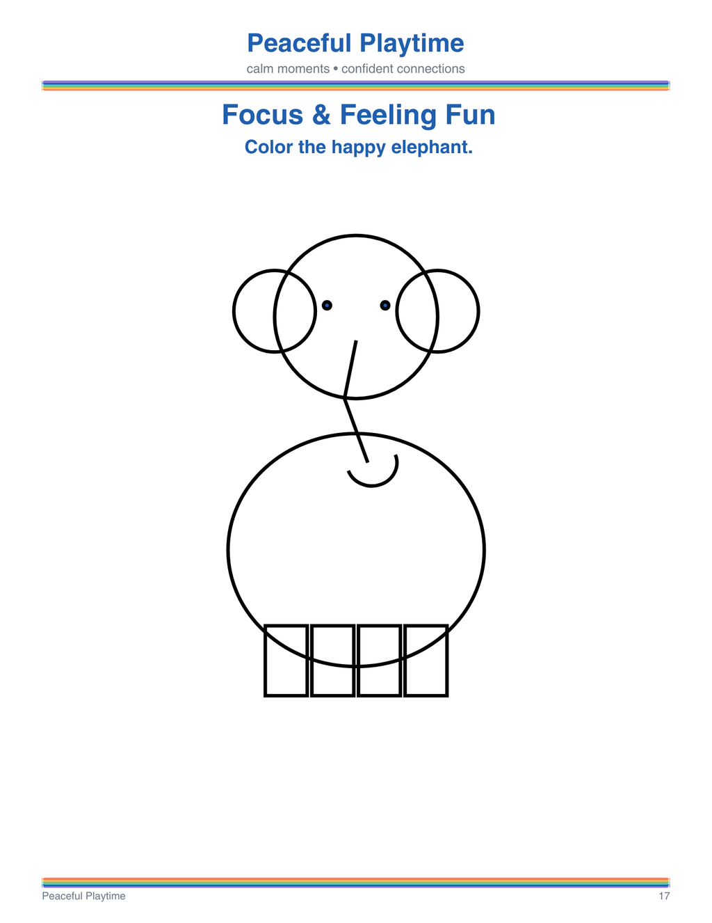 Focus and Feeling Fun – Peaceful Playtime Coloring Book