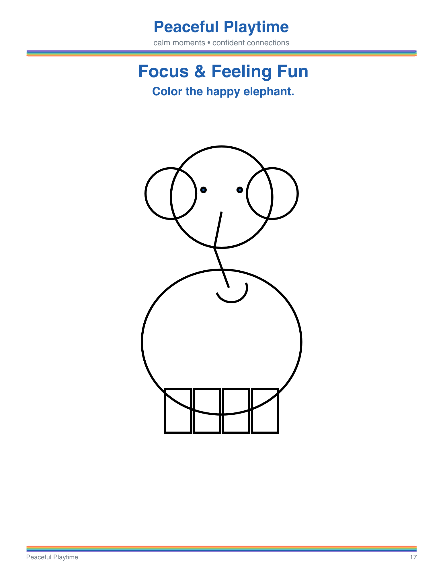 Focus and Feeling Fun – Peaceful Playtime Coloring Book