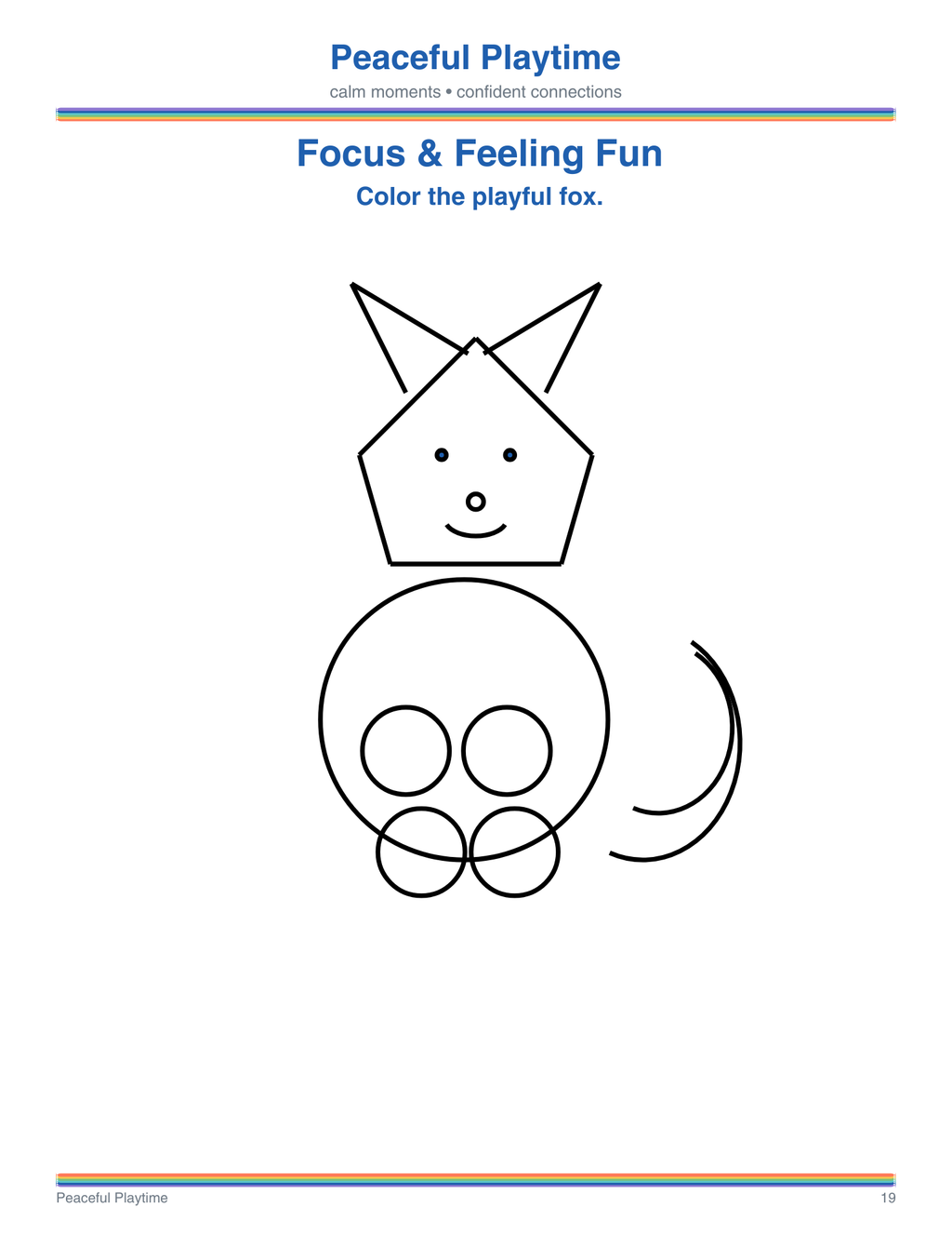 Focus and Feeling Fun – Peaceful Playtime Coloring Book