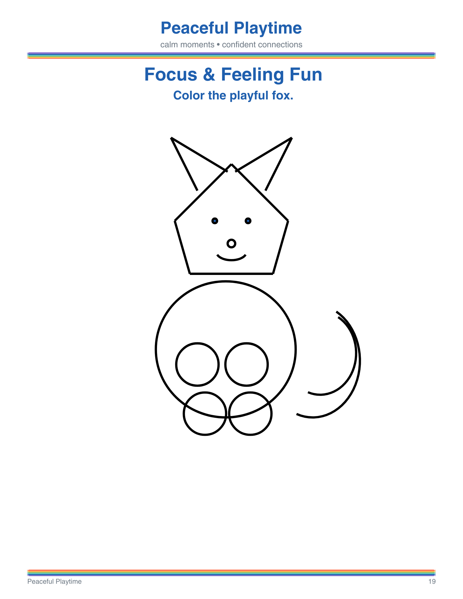 Focus and Feeling Fun – Peaceful Playtime Coloring Book