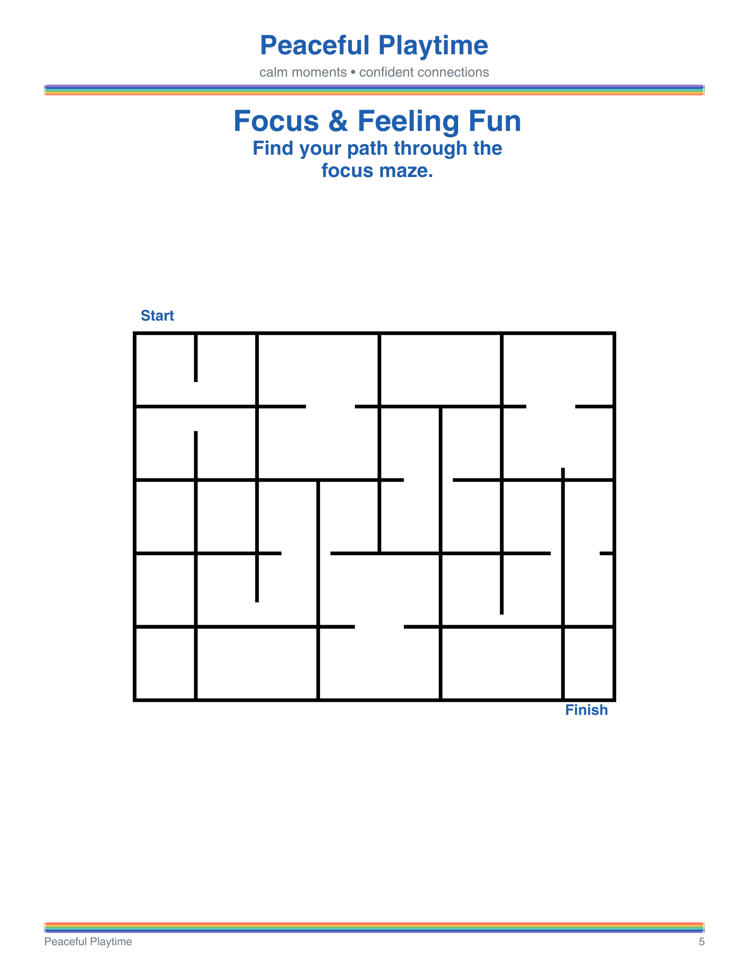 Focus and Feeling Fun – Peaceful Playtime Coloring Book