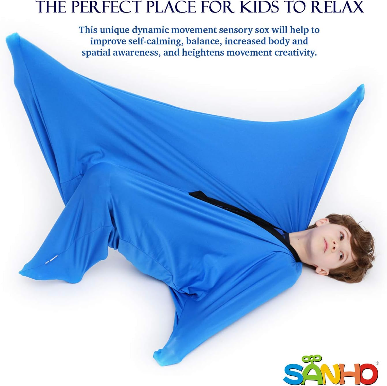 SANHO Yopo Sensory Sox — Dynamic Movement Sock for Kids (Medium, Ages 6–9)