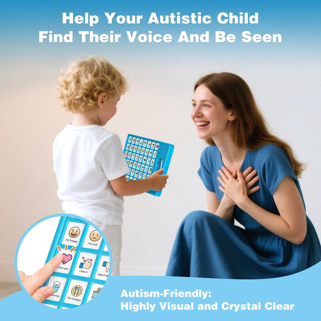 Joyreal AAC Communication Tablet — 8 Programmable Buttons for Nonverbal Kids & Adults