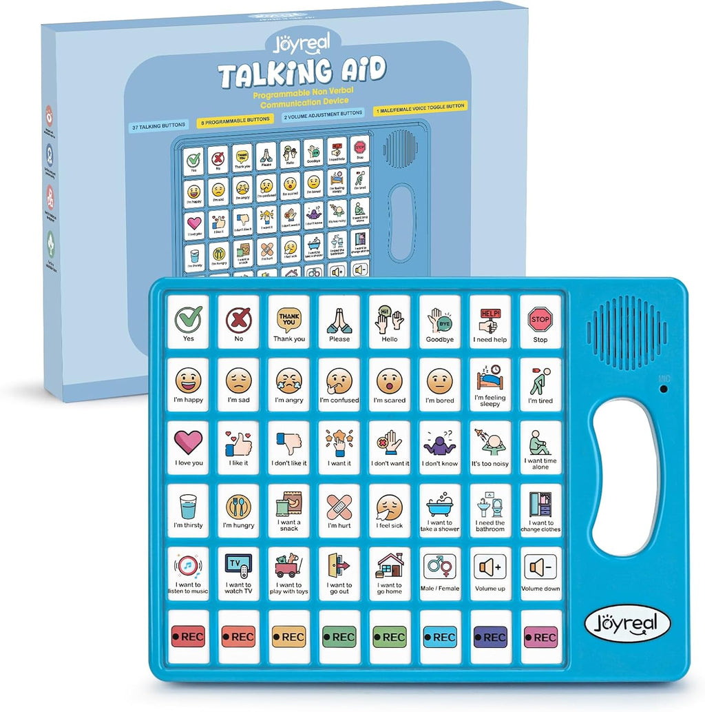 Joyreal AAC Communication Tablet — 8 Programmable Buttons for Nonverbal Kids & Adults