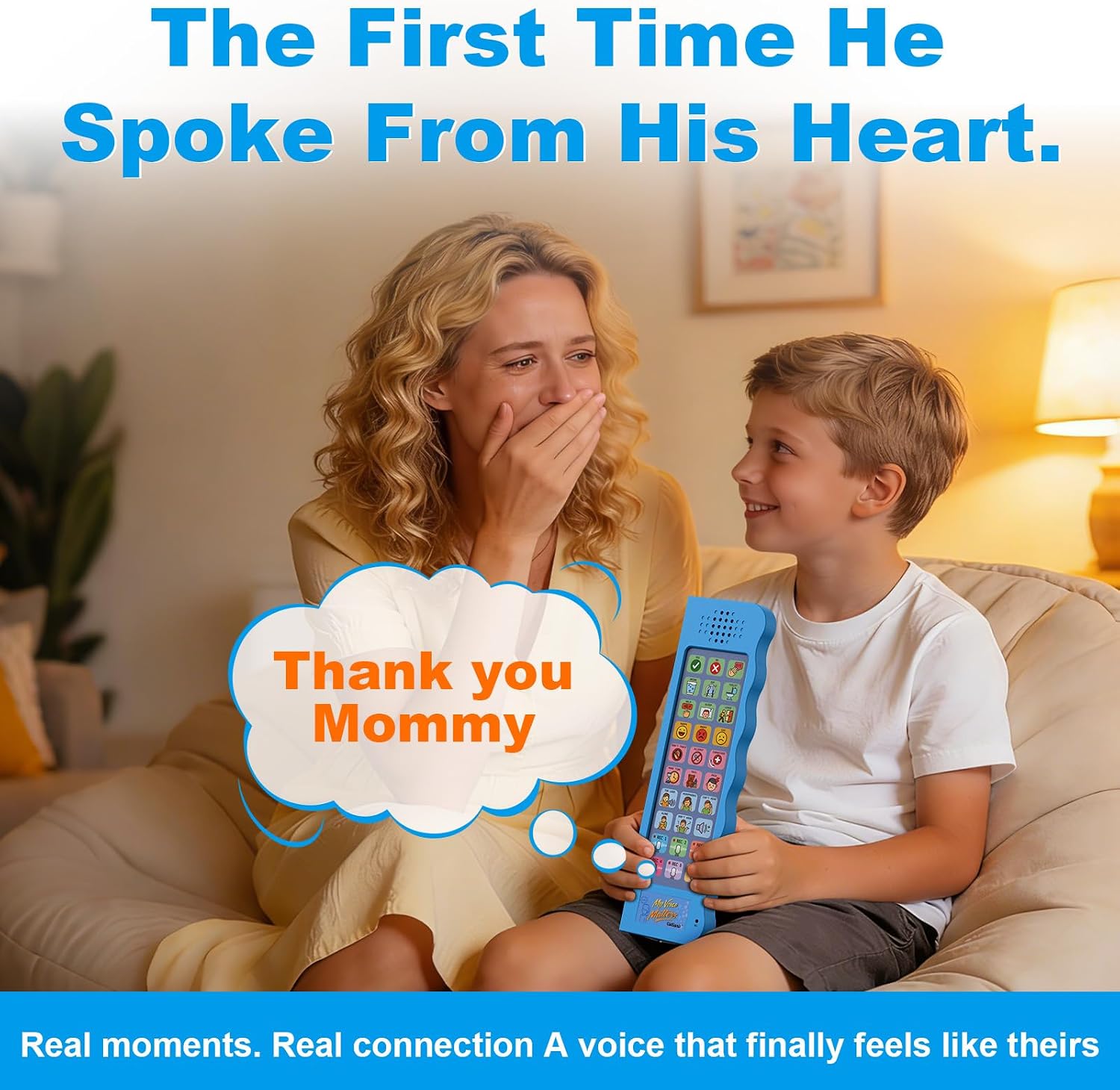AAC Talking Board for Nonverbal Kids & Adults — 29 Buttons, Speech Therapy Aid