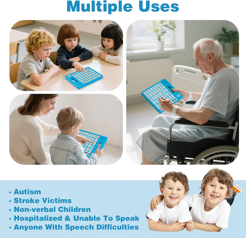 Joyreal AAC Communication Tablet — 8 Programmable Buttons for Nonverbal Kids & Adults