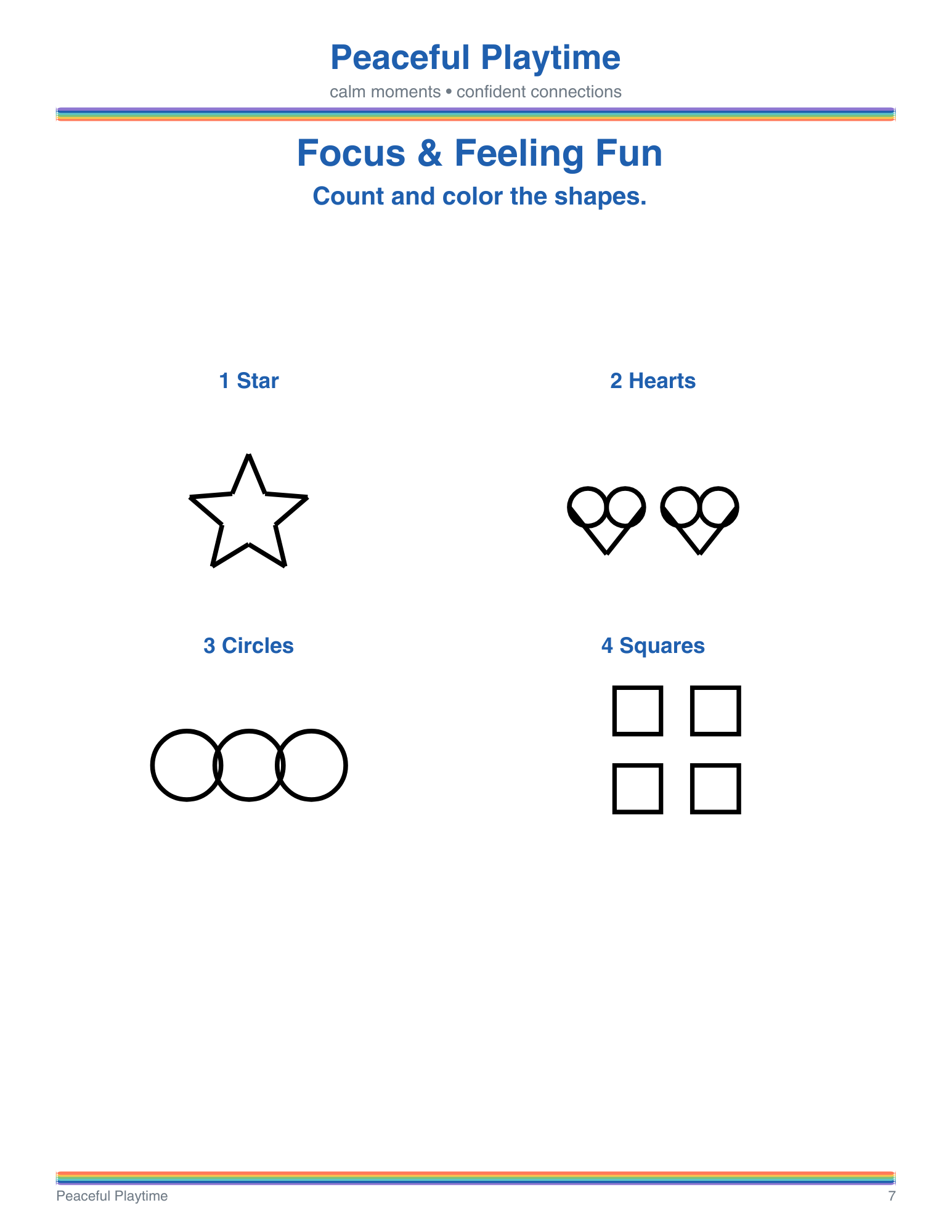 Focus and Feeling Fun – Peaceful Playtime Coloring Book