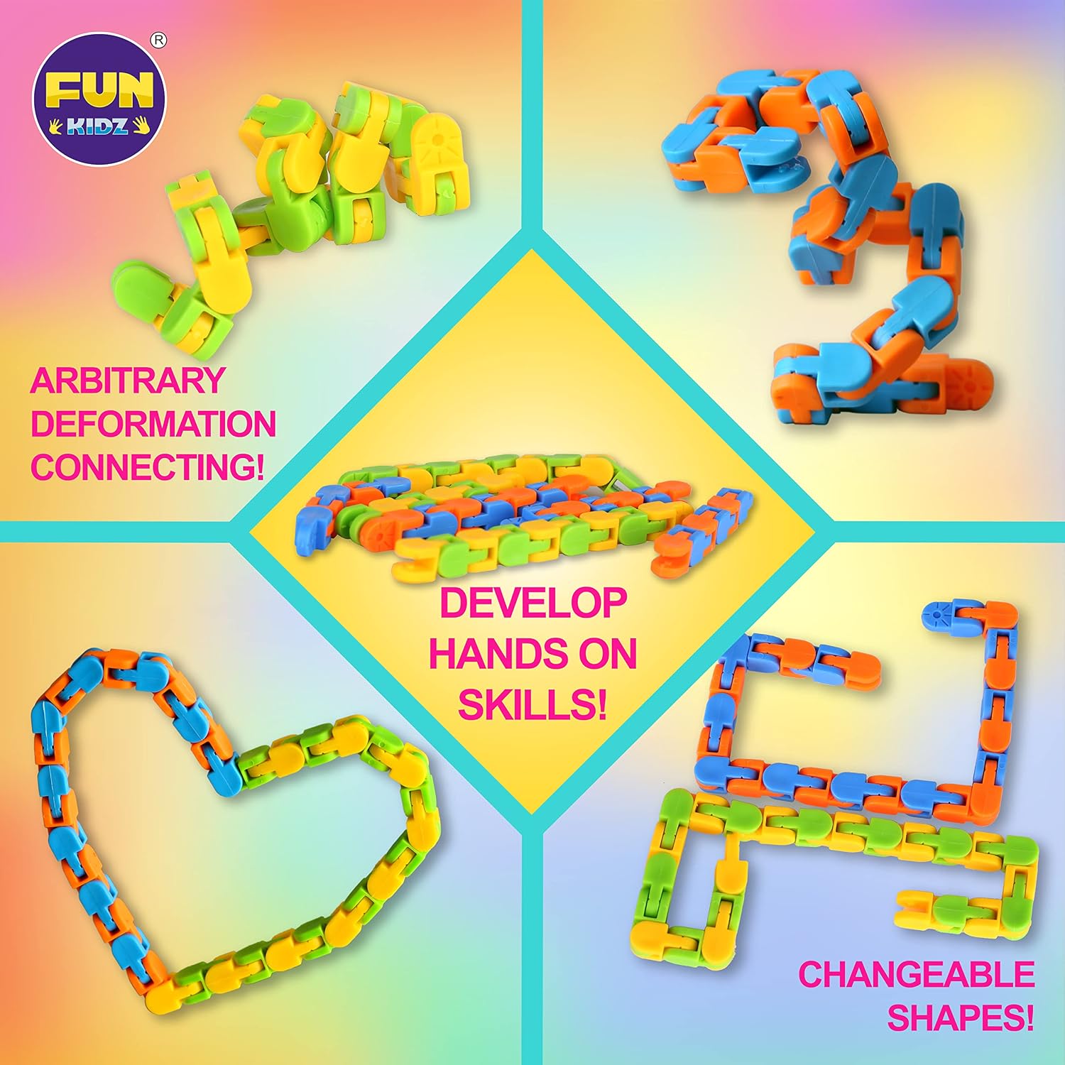 FunKidz Sensory Fidget Toy Gift Box — Mystery Pack for Kids Ages 3–12