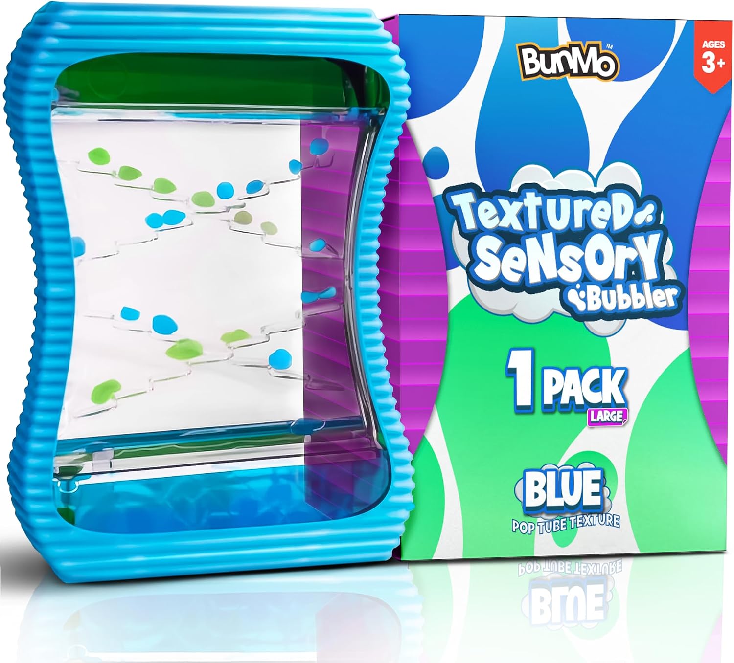 BUNMO Glow-in-the-Dark Liquid Motion Bubbler — Calming Sensory Fidget Toy