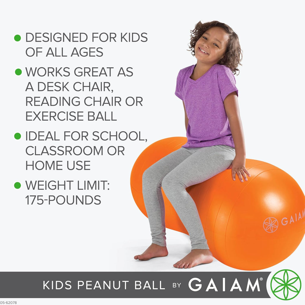 Gaiam Kids Peanut Ball Chair — Flexible Seating for Classroom & Home