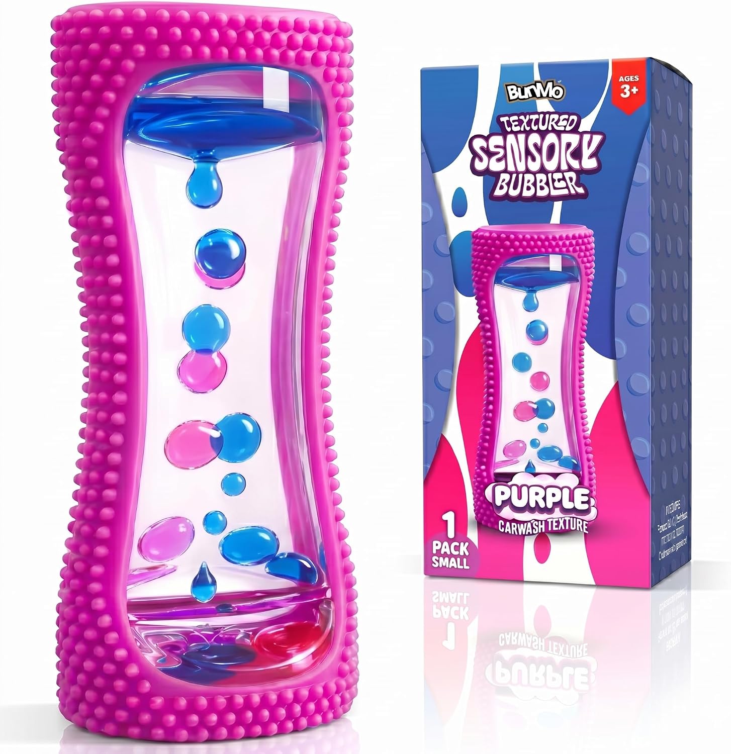 BUNMO Glow-in-the-Dark Liquid Motion Bubbler — Calming Sensory Fidget Toy