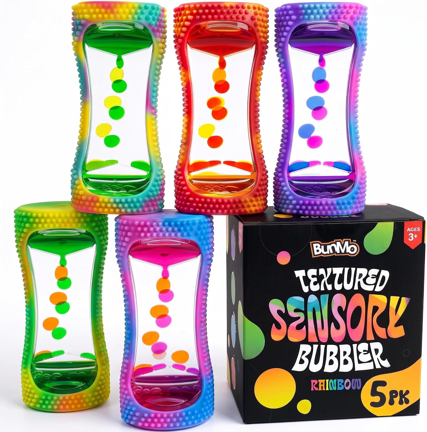 BUNMO Glow-in-the-Dark Liquid Motion Bubbler — Calming Sensory Fidget Toy
