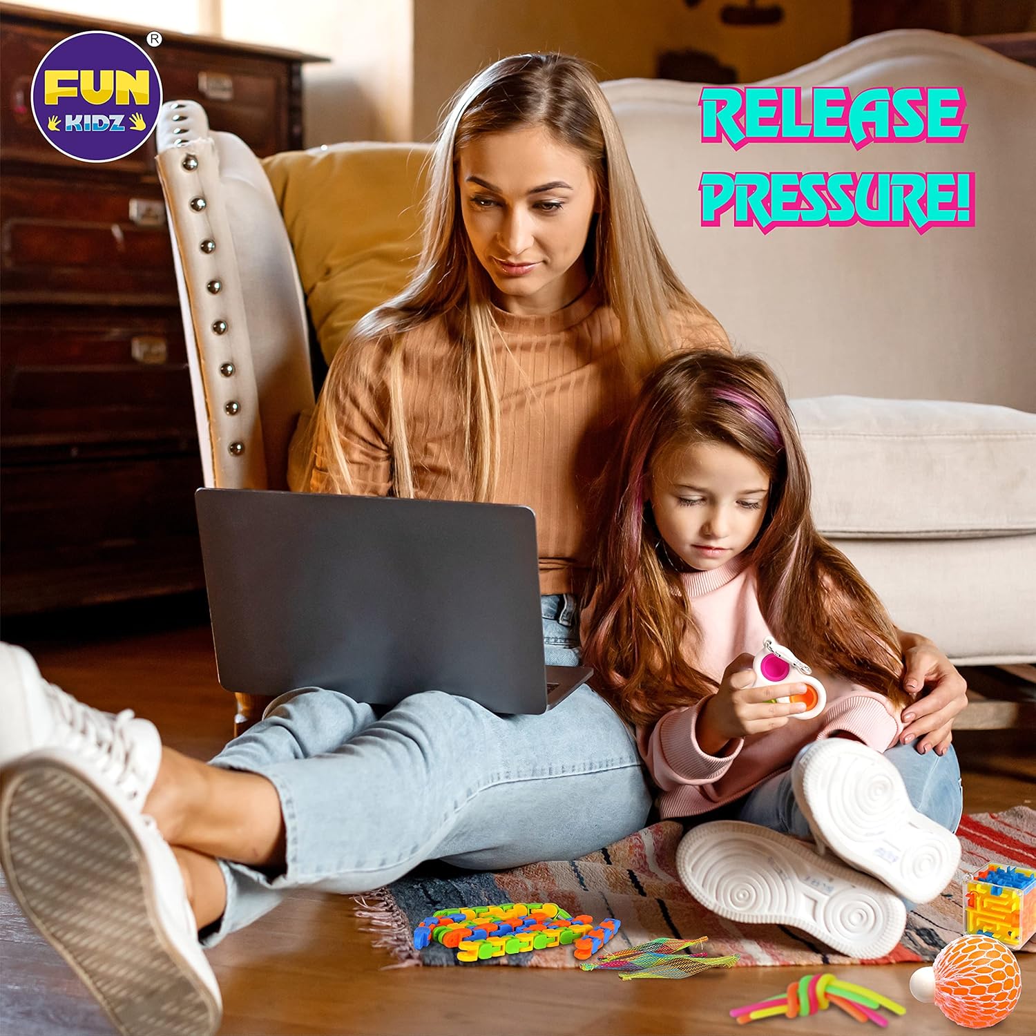 FunKidz Sensory Fidget Toy Gift Box — Mystery Pack for Kids Ages 3–12