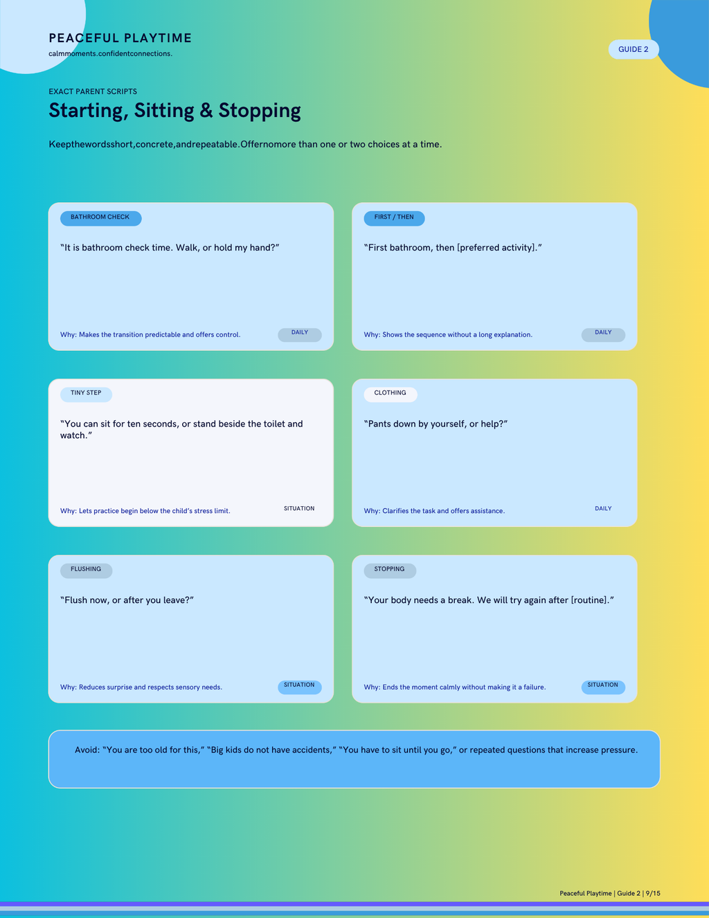 Potty Steps: A Calm Guide for Every Learner