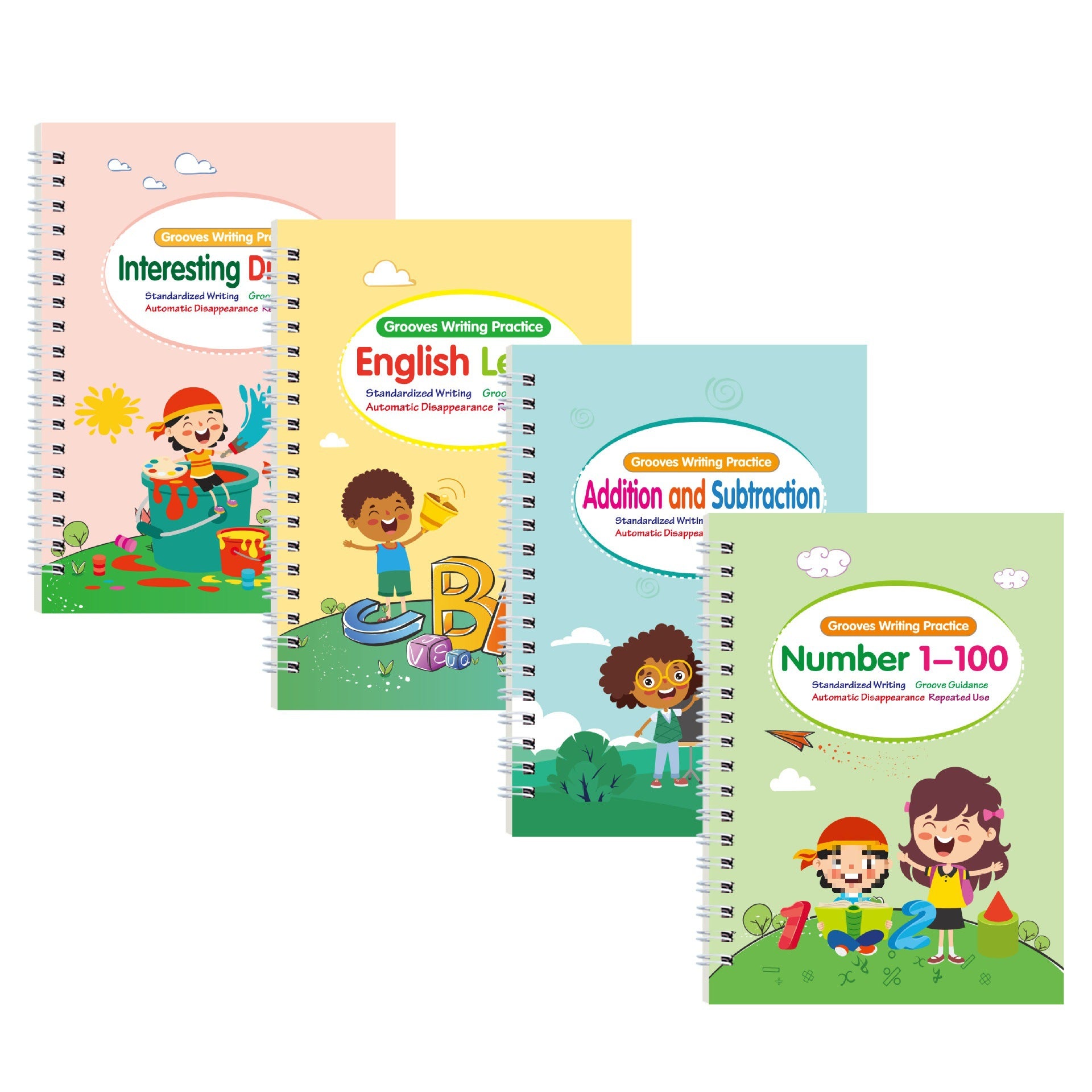 English Alphabet Engraved Lettering Template for Kids