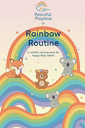 Rainbow Routine coloring book cover