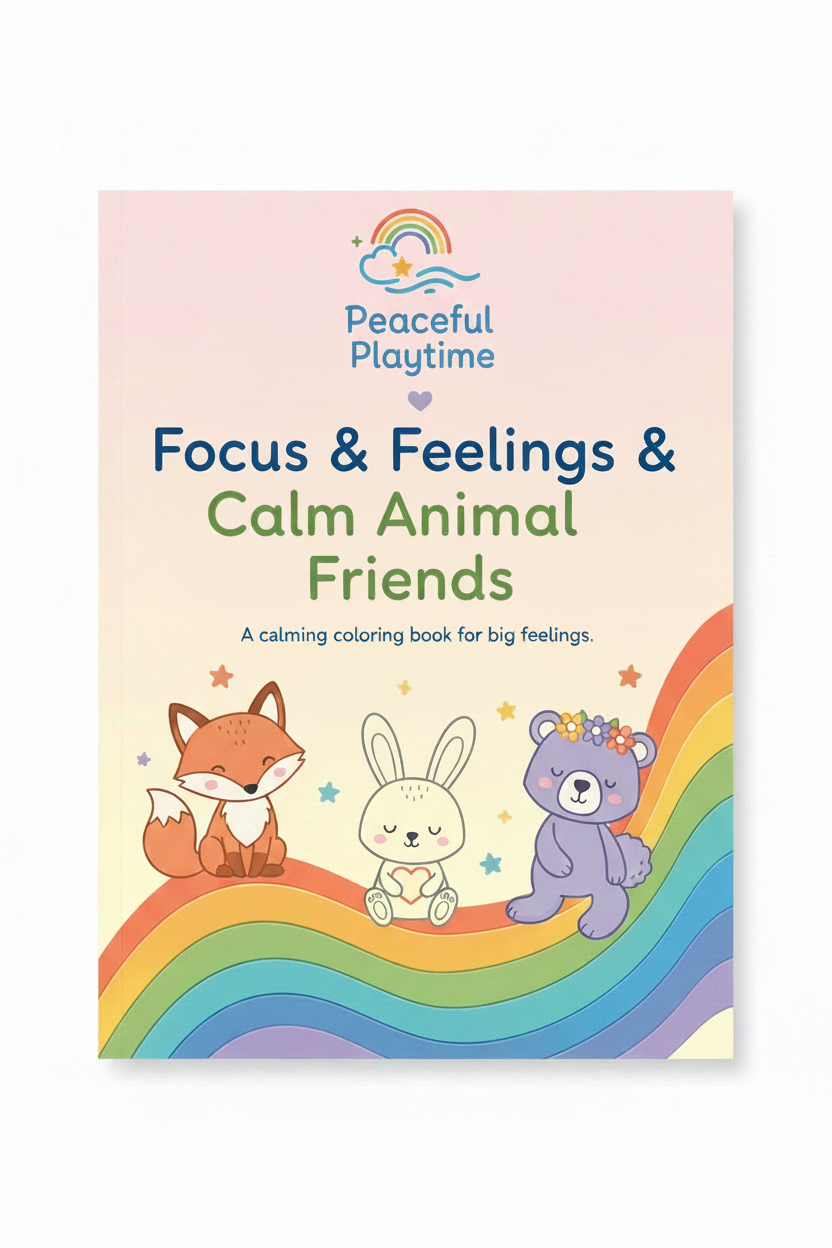 Focus & Feelings coloring book cover